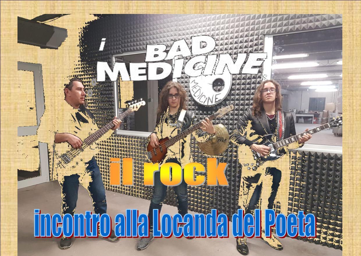 L’incontro del rock alla Locanda del Poeta, conviviale con i Bad Medicine in flash concerto