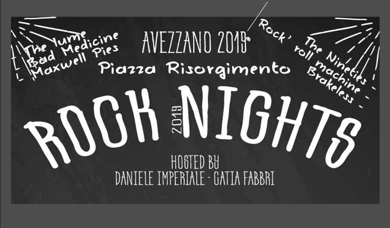 In arrivo ad Avezzano la prima edizione del Rock Nights 2019 con serate di spettacolo e musica in piazza Risorgimento